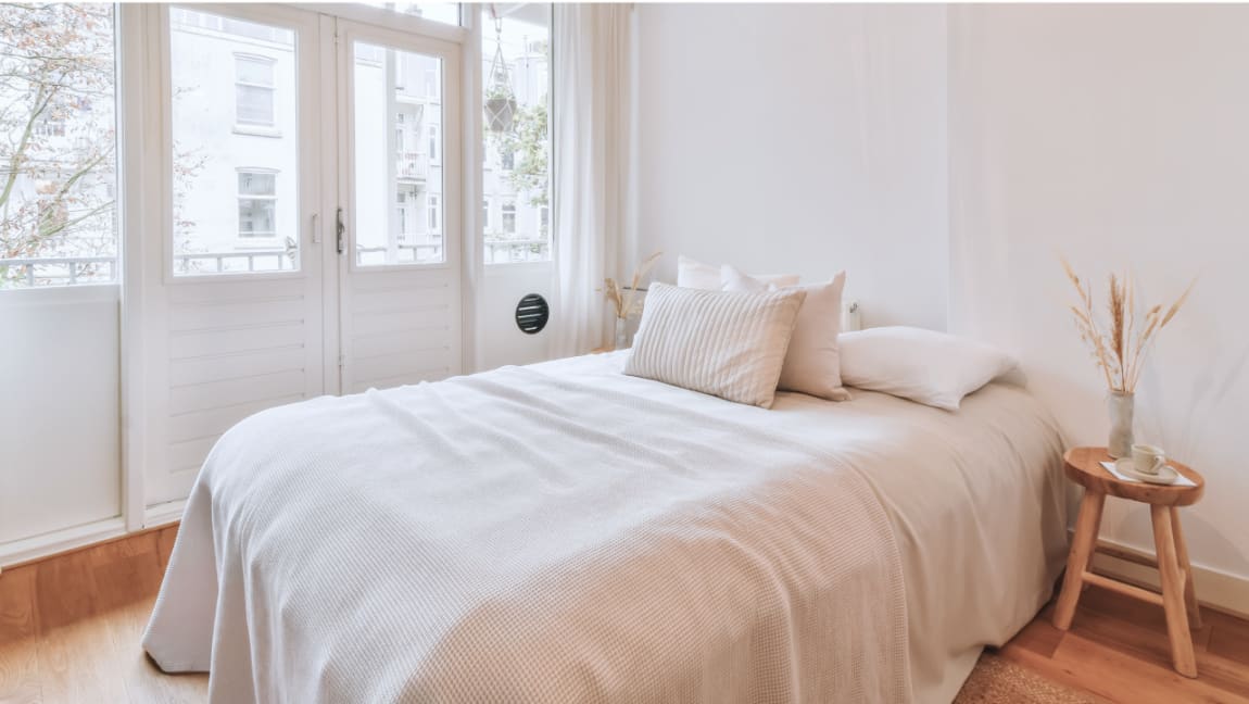 Bedroom with White Decor